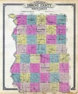 Emmons County Outline Map, Emmons County 1916